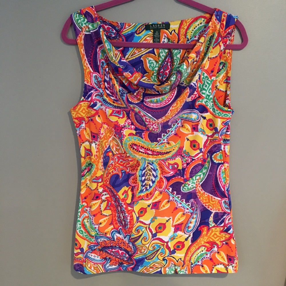 Gorgeous multicolored Ralph Lauren top.